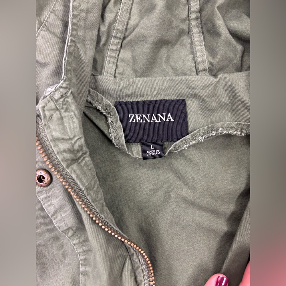 Zenana Outfitters Olive Utility Jacket - Picture 4 of 10